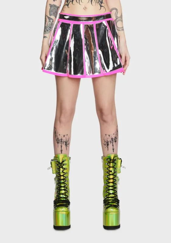 Space Diva Mini Skirt sold by Dolls Kill