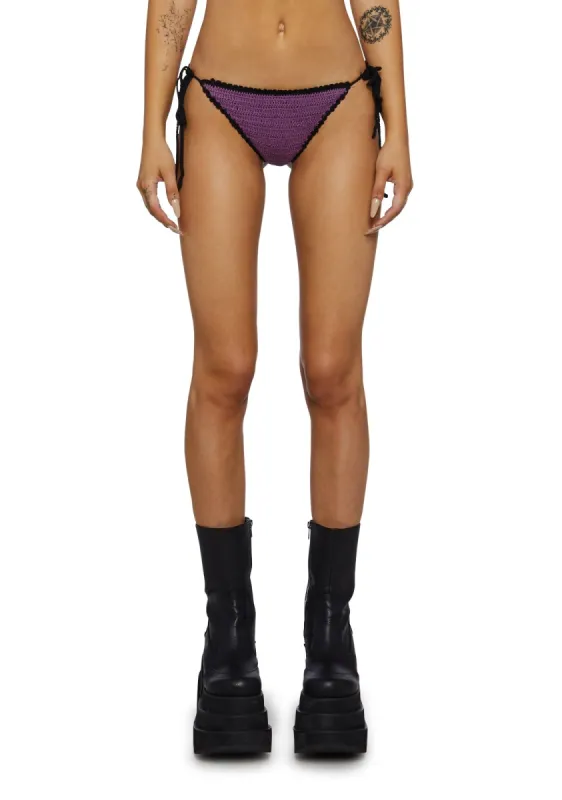 Repent Crochet Bikini Bottom sold by Dolls Kill