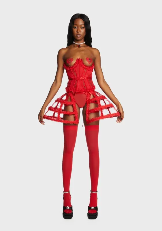 Sweep Me Off Lingerie Set sold by Dolls Kill