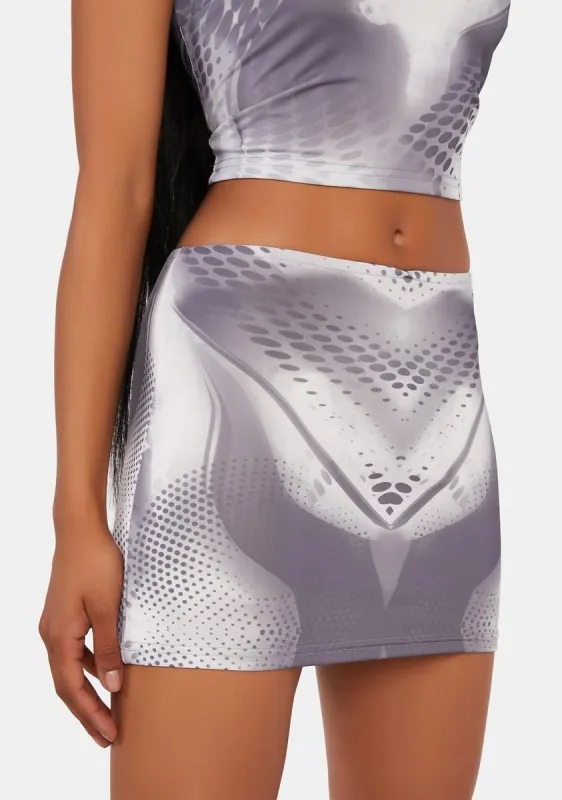 Rave Queen Low-Rise Mini Skirt sold by Dolls Kill