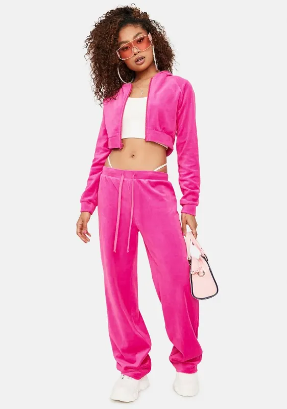 Sweet Y2K Dreams Velour Tracksuit sold by Dolls Kill