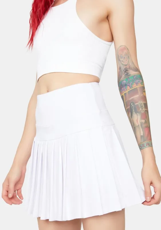 Innocent Love Match Pleated Skirt sold by Dolls Kill