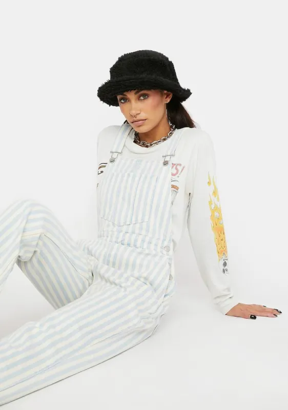 Sky Stripe Original Overalls sold by Dolls Kill