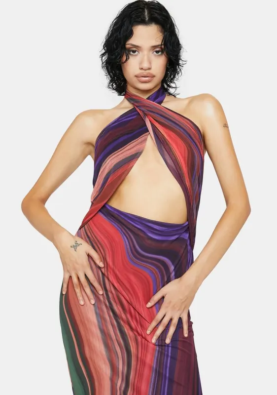 Tana Mesh Midi Dress sold by Dolls Kill