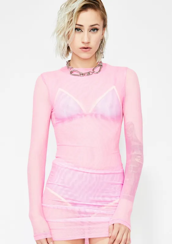 Meshin' Around Bodycon Dress sold by Dolls Kill