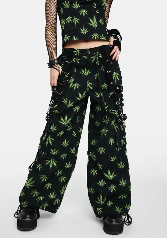 Grass Dark Street Pants sold by Dolls Kill