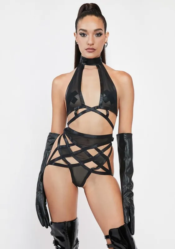 Harley Mesh Strappy Set sold by Dolls Kill