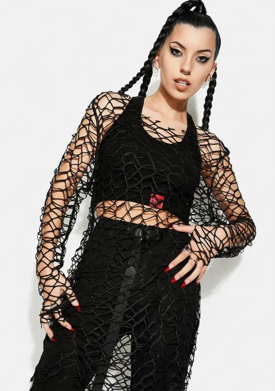 Punk Daily Big Mesh Tee Shirt sold by Dolls Kill