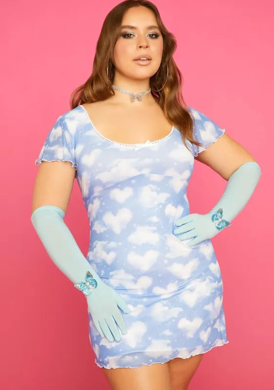Plus Dreaming Of You Babydoll Dress sold by Dolls Kill