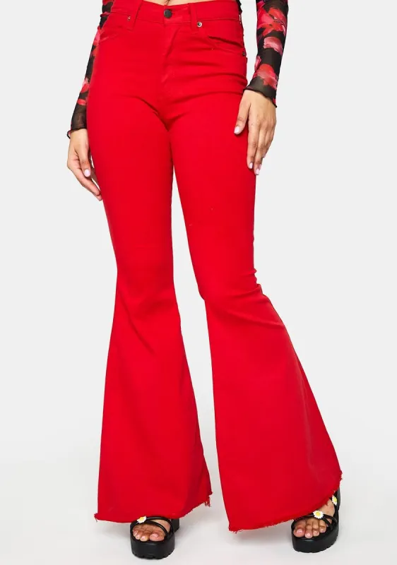 Forever Date Flared Jeans sold by Dolls Kill