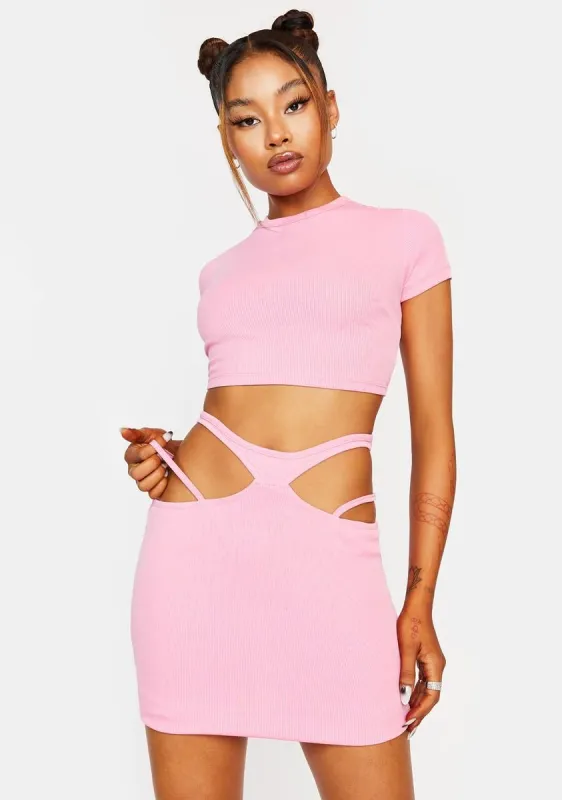 Got Your Attention Lace-Up Mini Dress sold by Dolls Kill