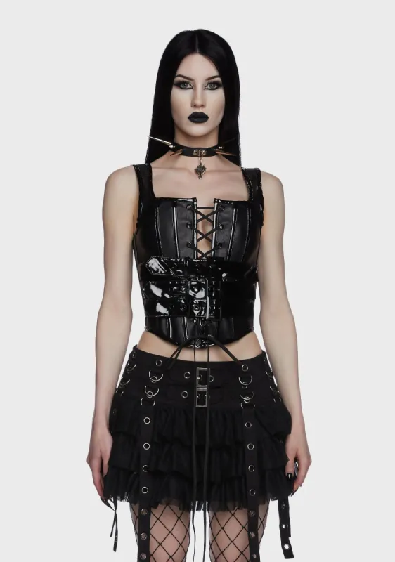 Crush Your Soul Corset Top sold by Dolls Kill