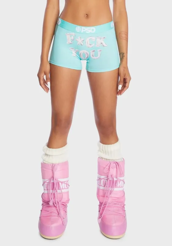 F U Balloons Boy Shorts sold by Dolls Kill