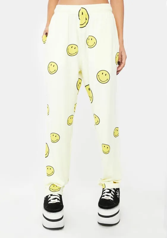 Smiley Soft Knit Pants sold by Dolls Kill