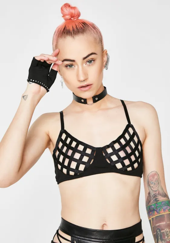 Cautionary Tale Bralette sold by Dolls Kill
