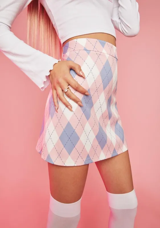 Candy Jeepin' Around Mini Skirt sold by Dolls Kill