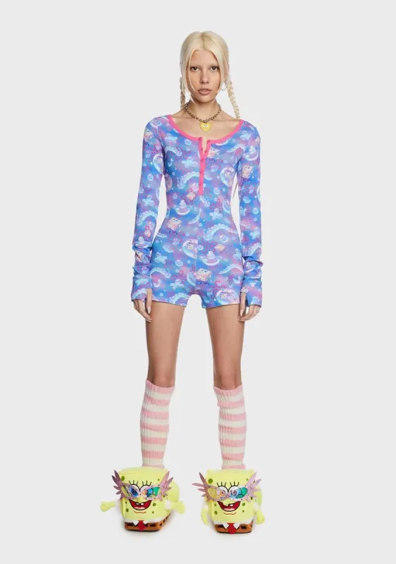 F Is For Friends Thermal Romper made by Dolls Kill