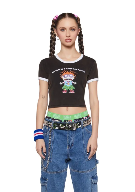 The Worry Child Ringer Tee sold by Dolls Kill