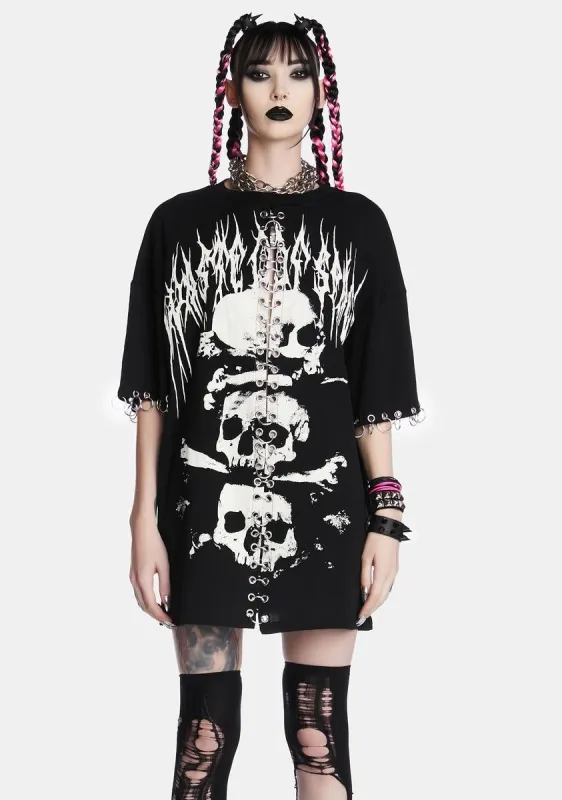 Dual Psyche Oversized Tee sold by Dolls Kill