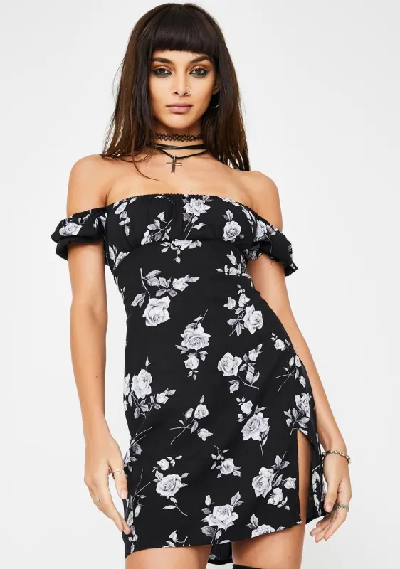 Black Lonma Mini Dress sold by Dolls Kill