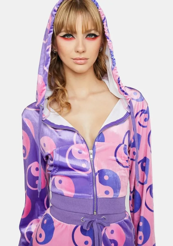 Tip The Balance Velour Jacket sold by Dolls Kill