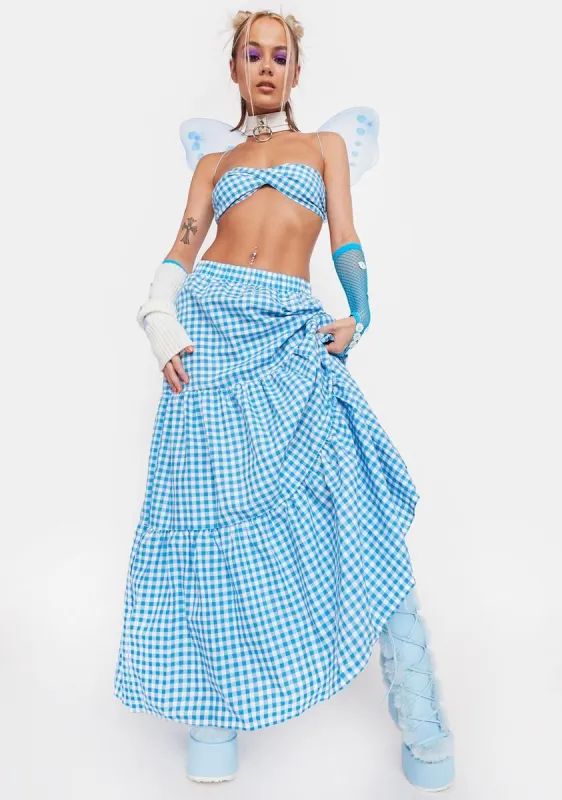 Sky Fit For A Queen Skirt Set sold by Dolls Kill