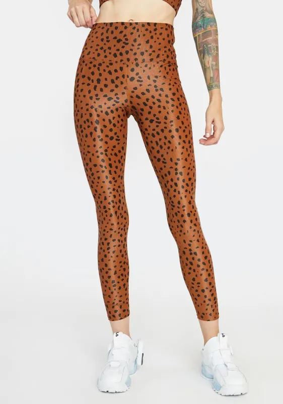 Brown Spot Ayla Printed Leggings sold by Dolls Kill