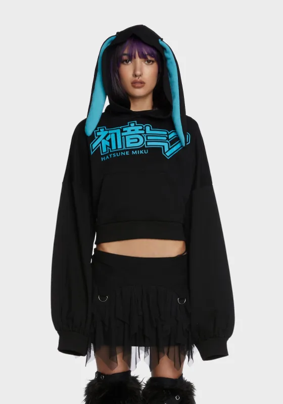 Web Reality Bunny Hoodie sold by Dolls Kill