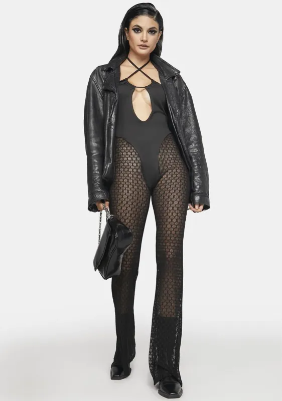 Midnight Aerobics Club Halter Jumpsuit sold by Dolls Kill