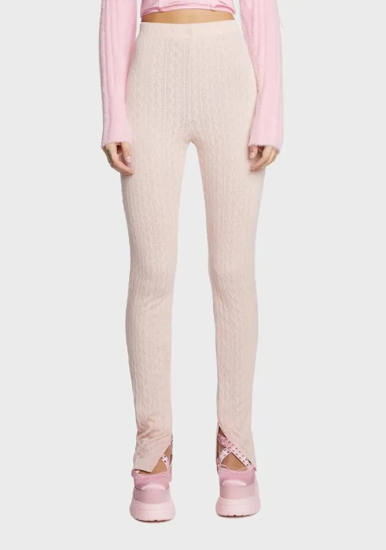 Turning Pointe Knit Leggings sold by Dolls Kill