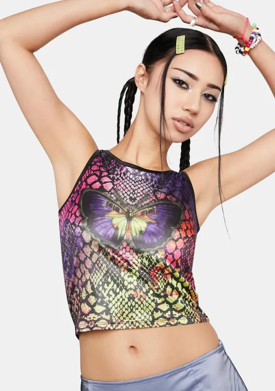 Snake Charmer Tank Top sold by Dolls Kill