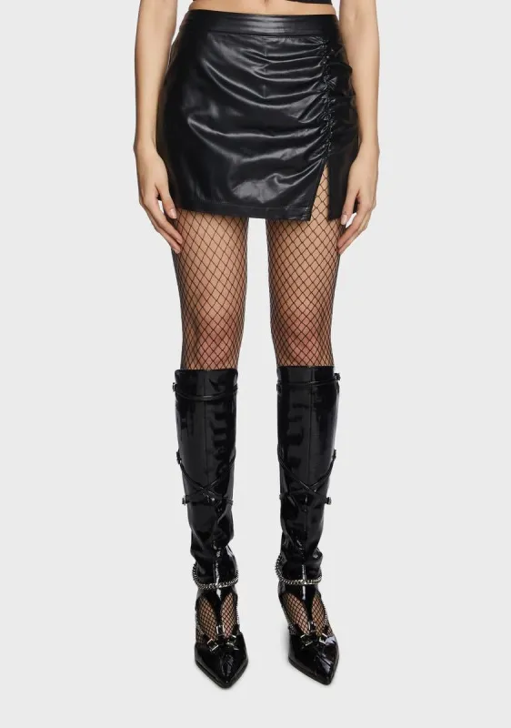 Ocean Drive Vibes Mini Skirt - Black sold by Dolls Kill