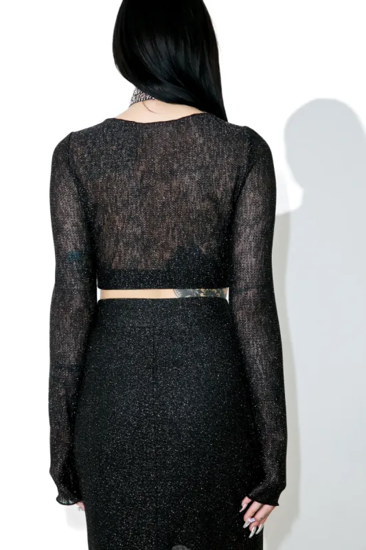 Milky Way Sheer Long Sleeve sold by Dolls Kill