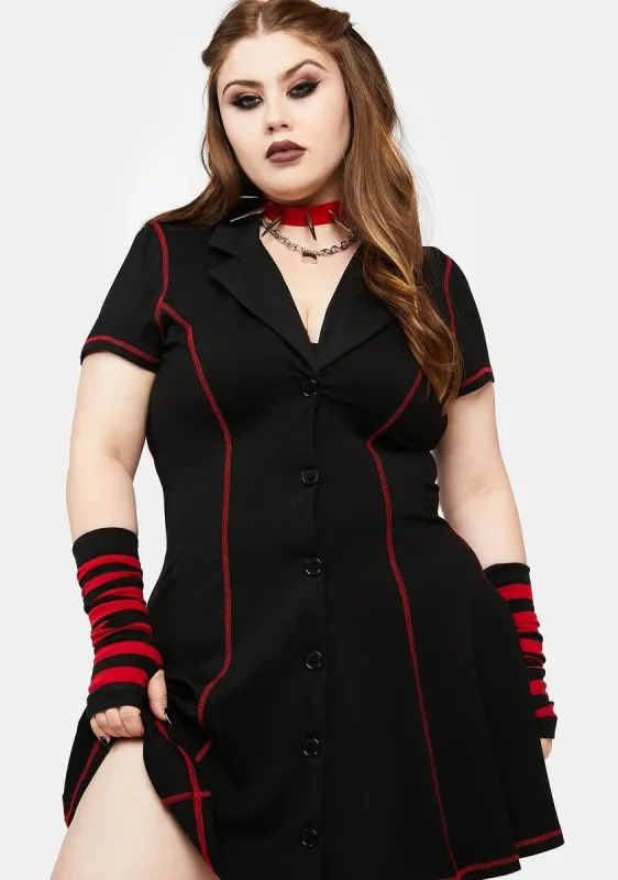 Plus Wicked Punk Mini Dress sold by Dolls Kill