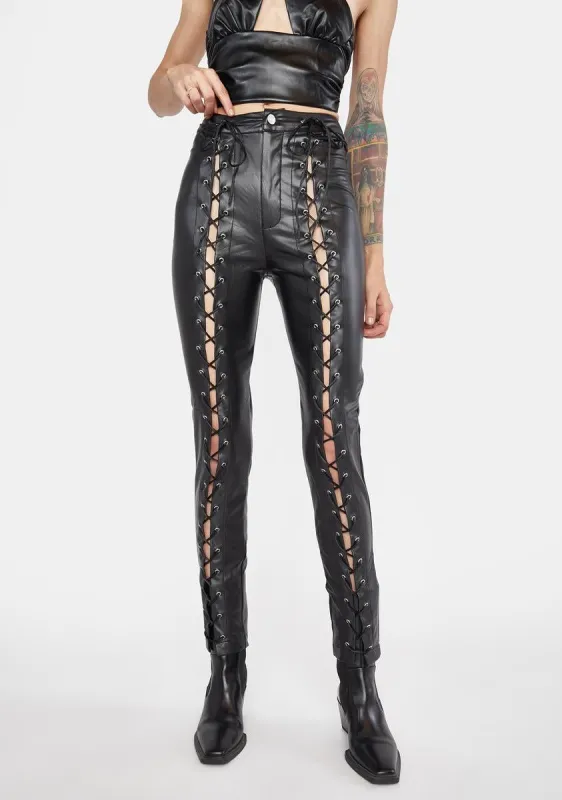Underground Gig Lace Up Pant sold by Dolls Kill