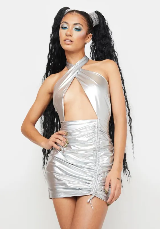 Moonlight Running The Show Halter Dress sold by Dolls Kill