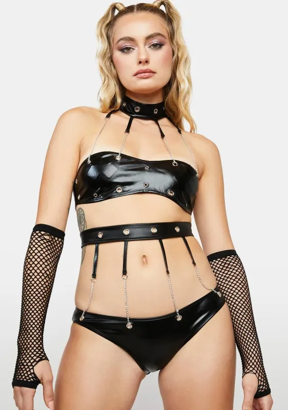 Steph Chain Lingerie Set sold by Dolls Kill