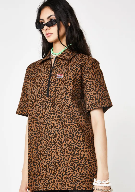 OG Leopard Shirt sold by Dolls Kill