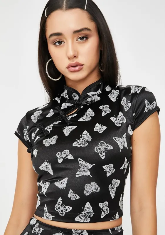 Butterfly Jakina Top sold by Dolls Kill