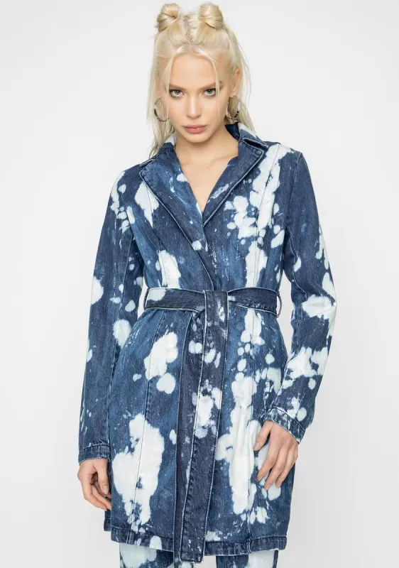 Blue Despina Denim Jacket made by I.AM.GIA