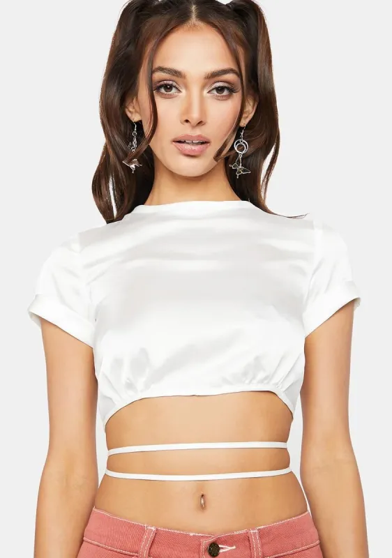 Tongue Tied Crop Top sold by Dolls Kill