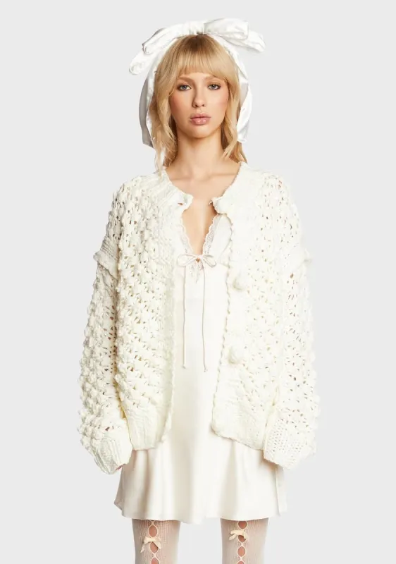 Cozy Mornings Knit Cardigan sold by Dolls Kill