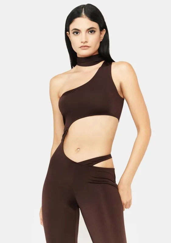 Face It Cut Out Jumpsuit sold by Dolls Kill