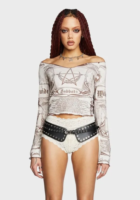 A Witch's Brew Cropped Tee made by Dolls Kill