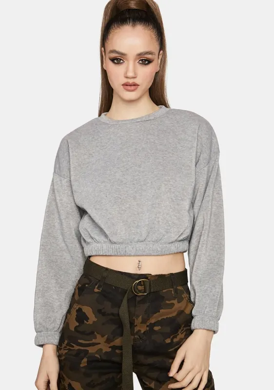 Misty Nice To Me Cropped Sweater sold by Dolls Kill