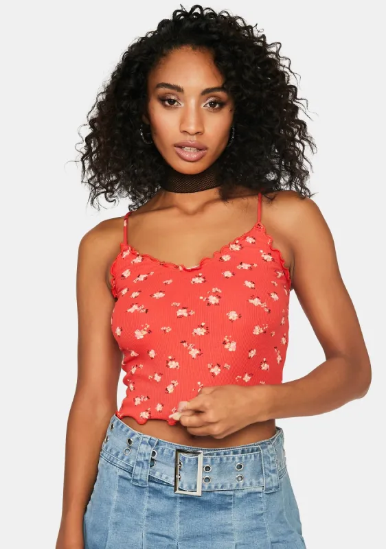 Rose Flower Sprite Tank Top sold by Dolls Kill