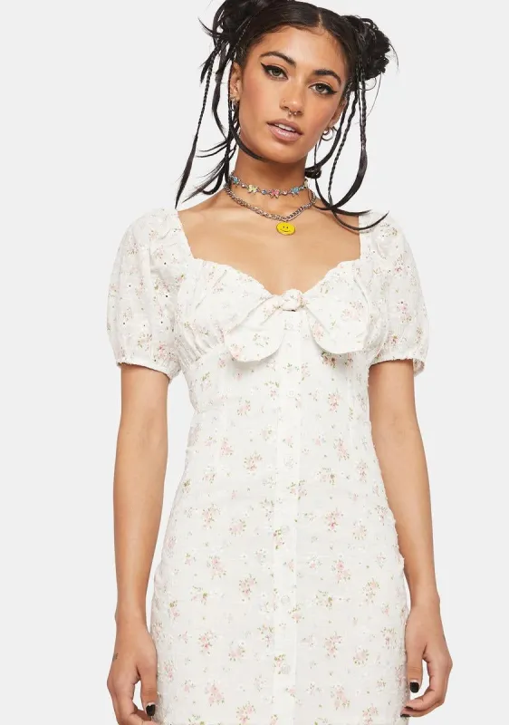 Tea Time Floral Mini Dress sold by Dolls Kill