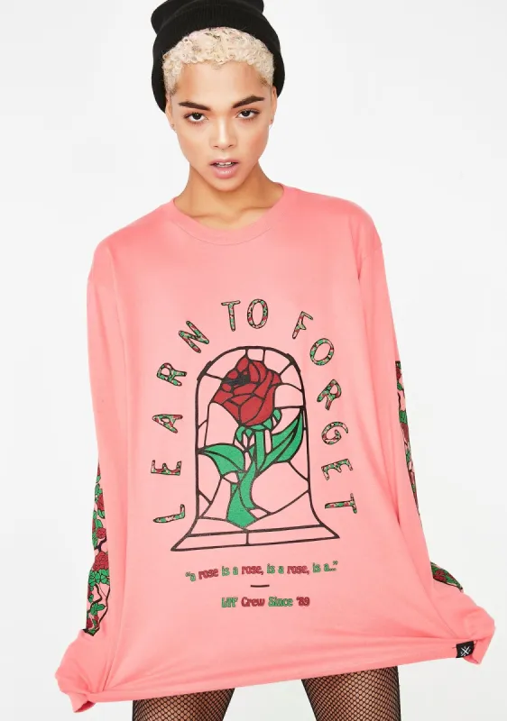 Stained Roses Long Sleeve Tee sold by Dolls Kill