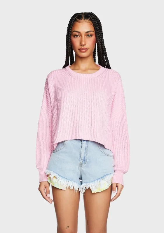 Keepin' Things Casual Cropped Sweater sold by Dolls Kill