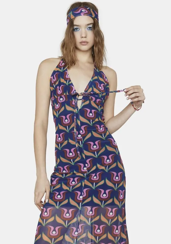 Disco Bliss Maxi Dress sold by Dolls Kill